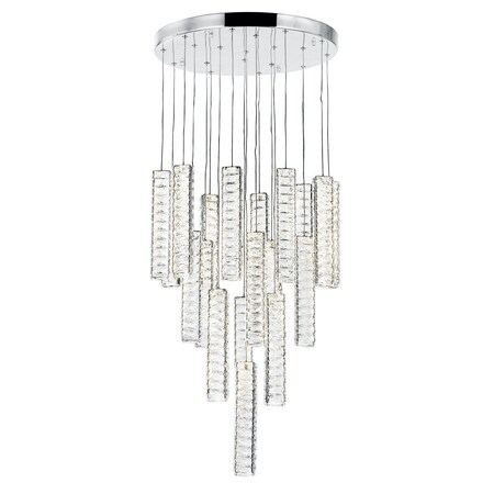 Cwi Lighting Celina LED Chandelier With Chrome Finish 1046P20-19-601
